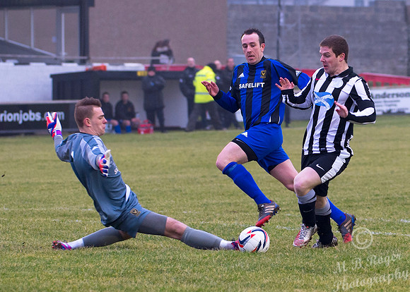 Wick Academy 4 v Huntly 0 SHFL Harmsworth Park 14/02/2015