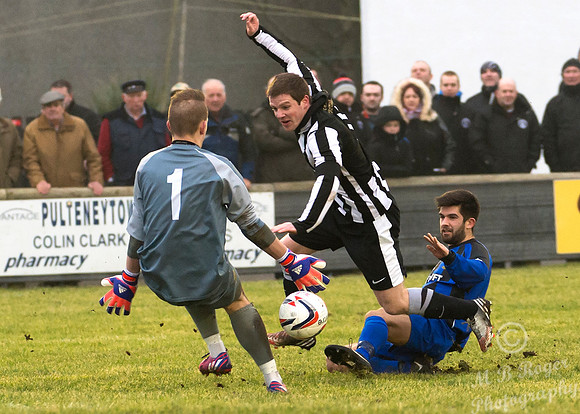 Wick Academy 4 v Huntly 0 SHFL Harmsworth Park 14/02/2015
