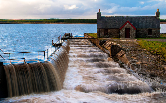 Bothy and Salmon Ladder at Loch More