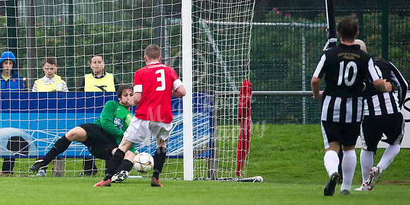 Deveronvale 0 v Wick 4  038 p _MDR2624 Darren McConnachie saving from Gary Weir
