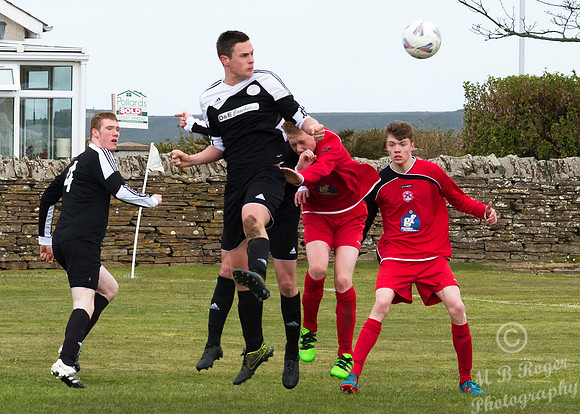 Under 17's Wick Academy 7 v Lossiemouth 2 24/04/2016 - Back Park
