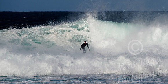 Surfing off Thurso East