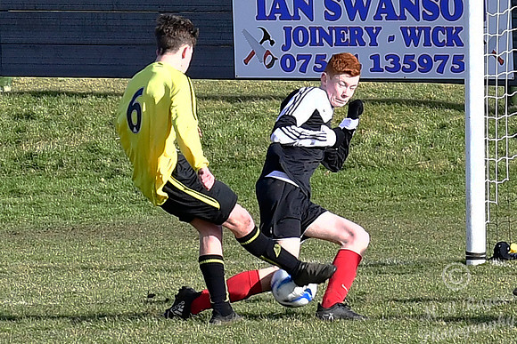 Wick U17's 1 v Inverness Clach U17's 0 Harmsworth Park 25/02/201