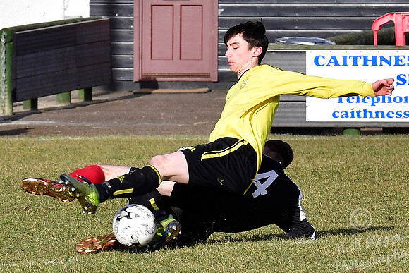 Wick U17's 1 v Inverness Clach U17's 0 Harmsworth Park 25/02/201