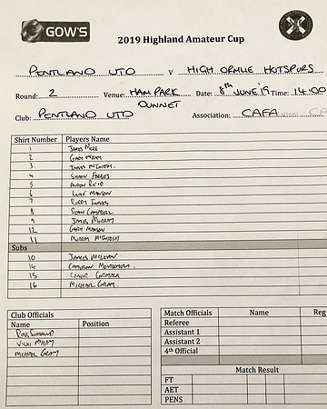 Pentland United 3 v High Ormlie Hotspurs 2 - Highland Amateur Cu