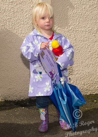 Thurso Gala Strong man - decorated Umbrella and wellie boots 17/
