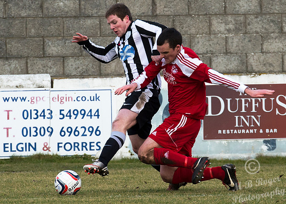 Lossiemouth 0 v Wick Academy 2 SHFL 21/02/2014 Grant Park