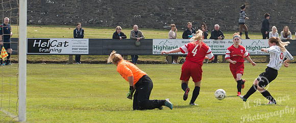 Caithness Ladies 2 v Dunfermline Ladies 16 - Womens Scottish Cup