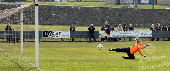 Caithness Ladies 2 v Dunfermline Ladies 16 - Womens Scottish Cup