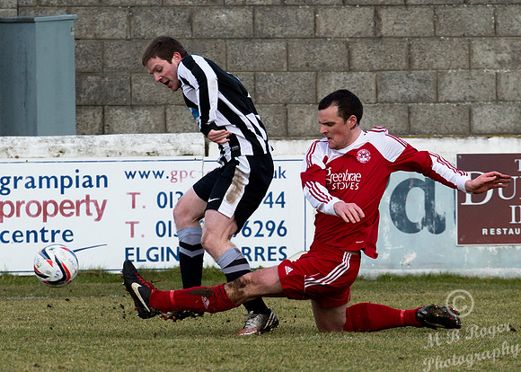 Lossiemouth 0 v Wick Academy 2 SHFL 21/02/2014 Grant Park