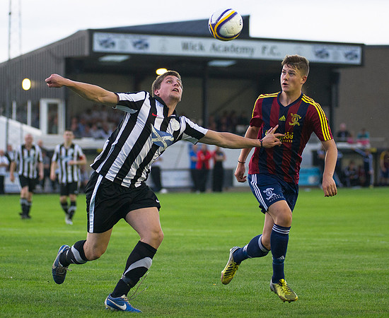 Friendly pre-season match between Wick Academy and Livingstone played at Harmsworth Park home of Highland League team Wick Academy. Grant Steven
