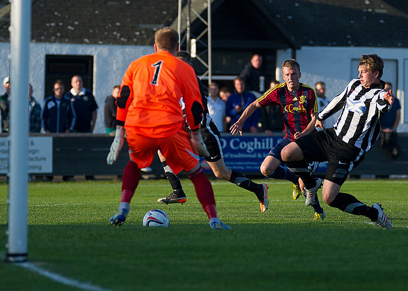 Friendly pre-season match between Wick Academy and Livingstone played at Harmsworth Park home of Highland League team Wick Academy. James Pickles