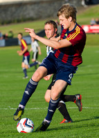 Friendly pre-season match between Wick Academy and Livingstone played at Harmsworth Park home of Highland League team Wick Academy. Wick Academy player Richard MacAdie