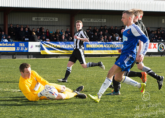 Wick 0 v Cove 4 HL Cup Final - Grant Street Park - 11/04/2015