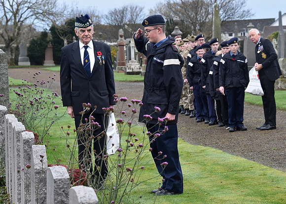 Thurso War Graves Ceremony 12/11/2022 - Thurso Cemetery - 12/11/