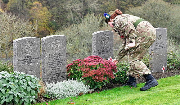 Thurso War Graves Ceremony 12/11/2022 - Thurso Cemetery - 12/11/