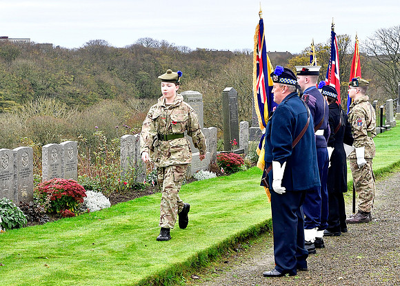 Thurso War Graves Ceremony 12/11/2022 - Thurso Cemetery - 12/11/