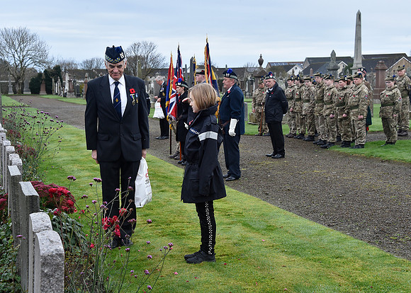 Thurso War Graves Ceremony 12/11/2022 - Thurso Cemetery - 12/11/