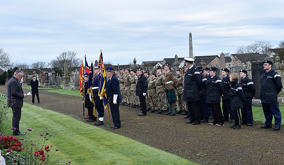 Thurso War Graves Ceremony 12/11/2022 - Thurso Cemetery - 12/11/