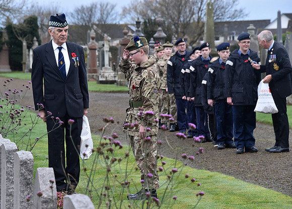 Thurso War Graves Ceremony 12/11/2022 - Thurso Cemetery - 12/11/