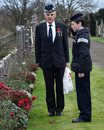 Thurso War Graves Ceremony 12/11/2022 - Thurso Cemetery - 12/11/