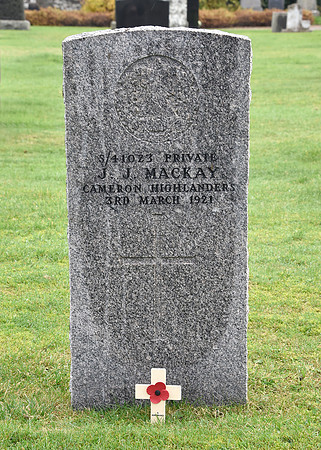 Thurso War Graves Ceremony 12/11/2022 - Thurso Cemetery - 12/11/