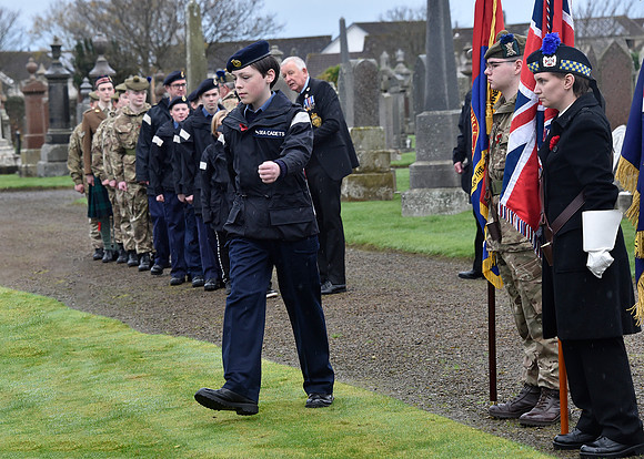 Thurso War Graves Ceremony 12/11/2022 - Thurso Cemetery - 12/11/