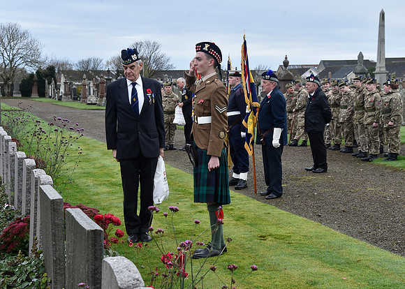 Thurso War Graves Ceremony 12/11/2022 - Thurso Cemetery - 12/11/