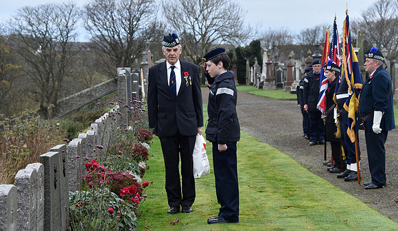 Thurso War Graves Ceremony 12/11/2022 - Thurso Cemetery - 12/11/