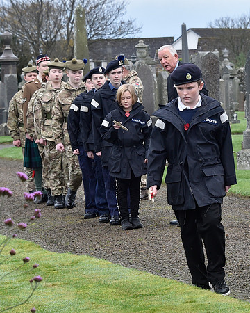 Thurso War Graves Ceremony 12/11/2022 - Thurso Cemetery - 12/11/