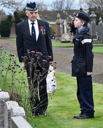 Thurso War Graves Ceremony 12/11/2022 - Thurso Cemetery - 12/11/