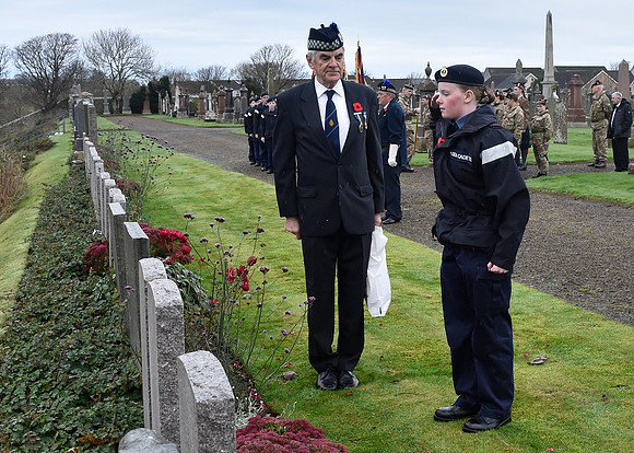 Thurso War Graves Ceremony 12/11/2022 - Thurso Cemetery - 12/11/