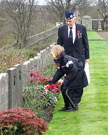 Thurso War Graves Ceremony 12/11/2022 - Thurso Cemetery - 12/11/
