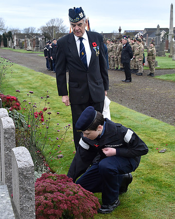 Thurso War Graves Ceremony 12/11/2022 - Thurso Cemetery - 12/11/