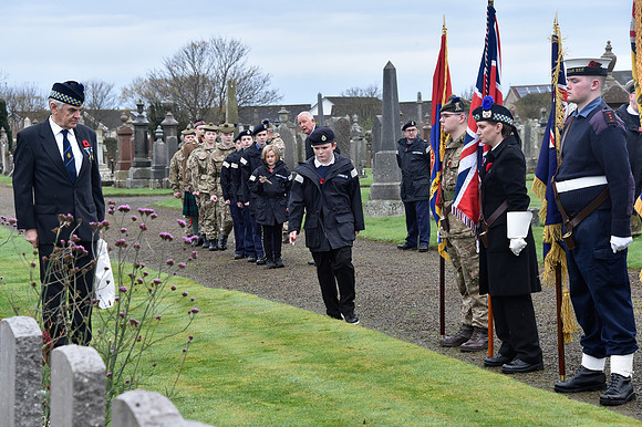Thurso War Graves Ceremony 12/11/2022 - Thurso Cemetery - 12/11/