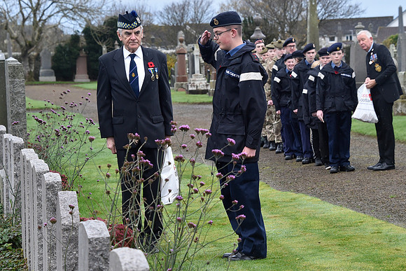 Thurso War Graves Ceremony 12/11/2022 - Thurso Cemetery - 12/11/