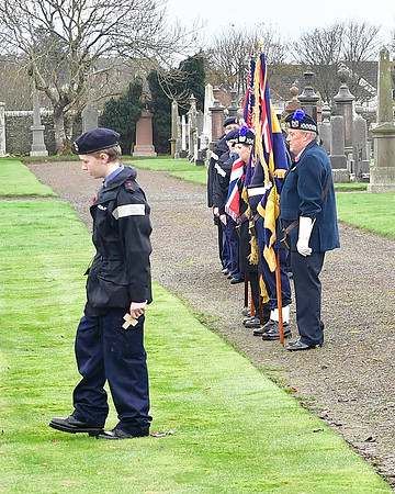 Thurso War Graves Ceremony 12/11/2022 - Thurso Cemetery - 12/11/