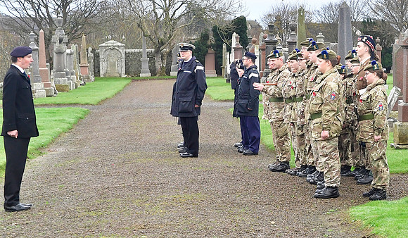 Thurso War Graves Ceremony 12/11/2022 - Thurso Cemetery - 12/11/