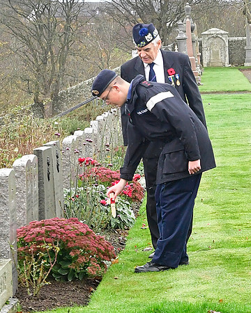 Thurso War Graves Ceremony 12/11/2022 - Thurso Cemetery - 12/11/