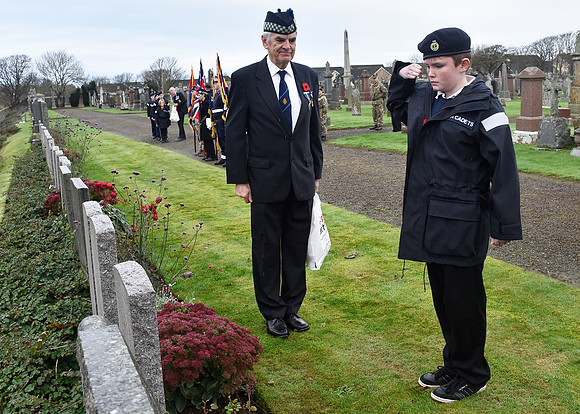 Thurso War Graves Ceremony 12/11/2022 - Thurso Cemetery - 12/11/