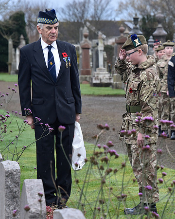 Thurso War Graves Ceremony 12/11/2022 - Thurso Cemetery - 12/11/