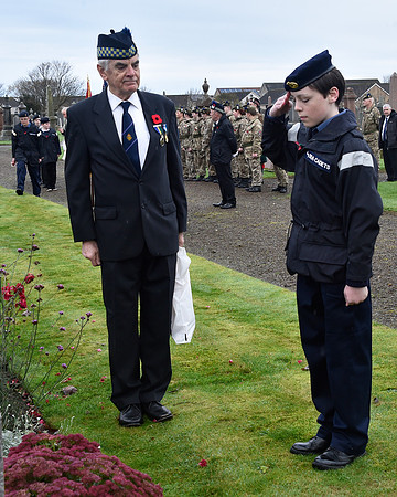 Thurso War Graves Ceremony 12/11/2022 - Thurso Cemetery - 12/11/