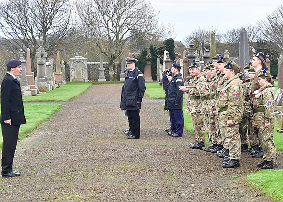 Thurso War Graves Ceremony 12/11/2022 - Thurso Cemetery - 12/11/