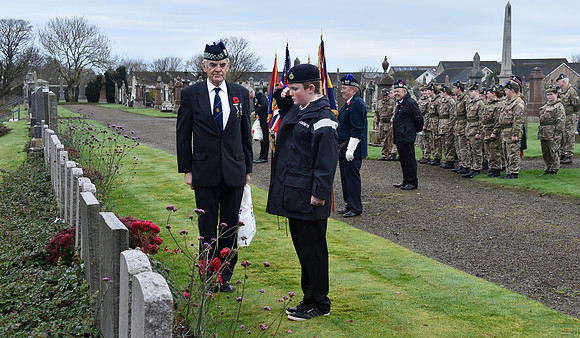 Thurso War Graves Ceremony 12/11/2022 - Thurso Cemetery - 12/11/