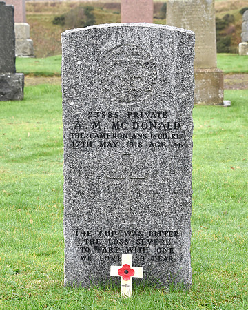 Thurso War Graves Ceremony 12/11/2022 - Thurso Cemetery - 12/11/