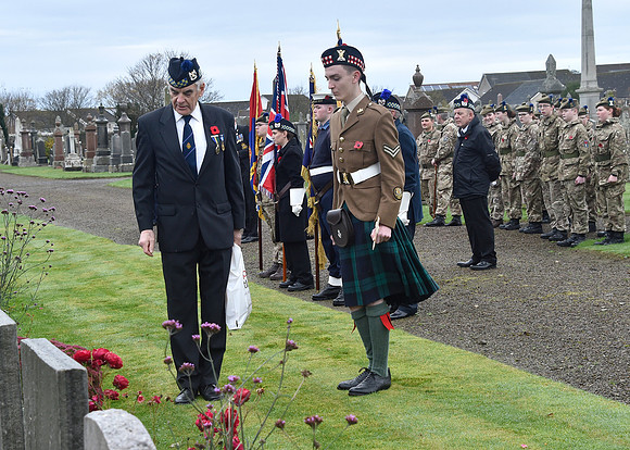 Thurso War Graves Ceremony 12/11/2022 - Thurso Cemetery - 12/11/