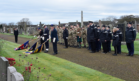 Thurso War Graves Ceremony 12/11/2022 - Thurso Cemetery - 12/11/