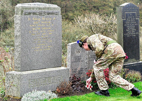 Thurso War Graves Ceremony 12/11/2022 - Thurso Cemetery - 12/11/