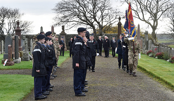 Thurso War Graves Ceremony 12/11/2022 - Thurso Cemetery - 12/11/