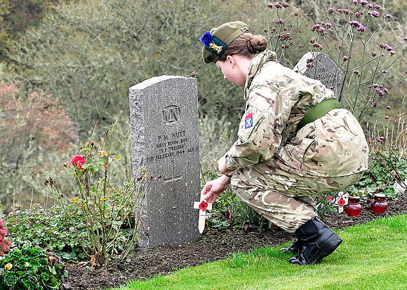 Thurso War Graves Ceremony 12/11/2022 - Thurso Cemetery - 12/11/